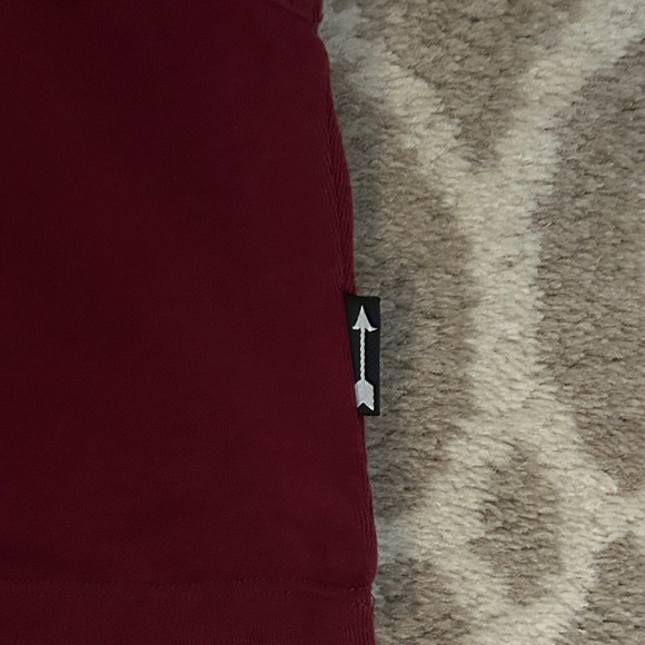 Rebel Rogue Elegant Burgundy Crop Top, size S - Picture 2 of 4